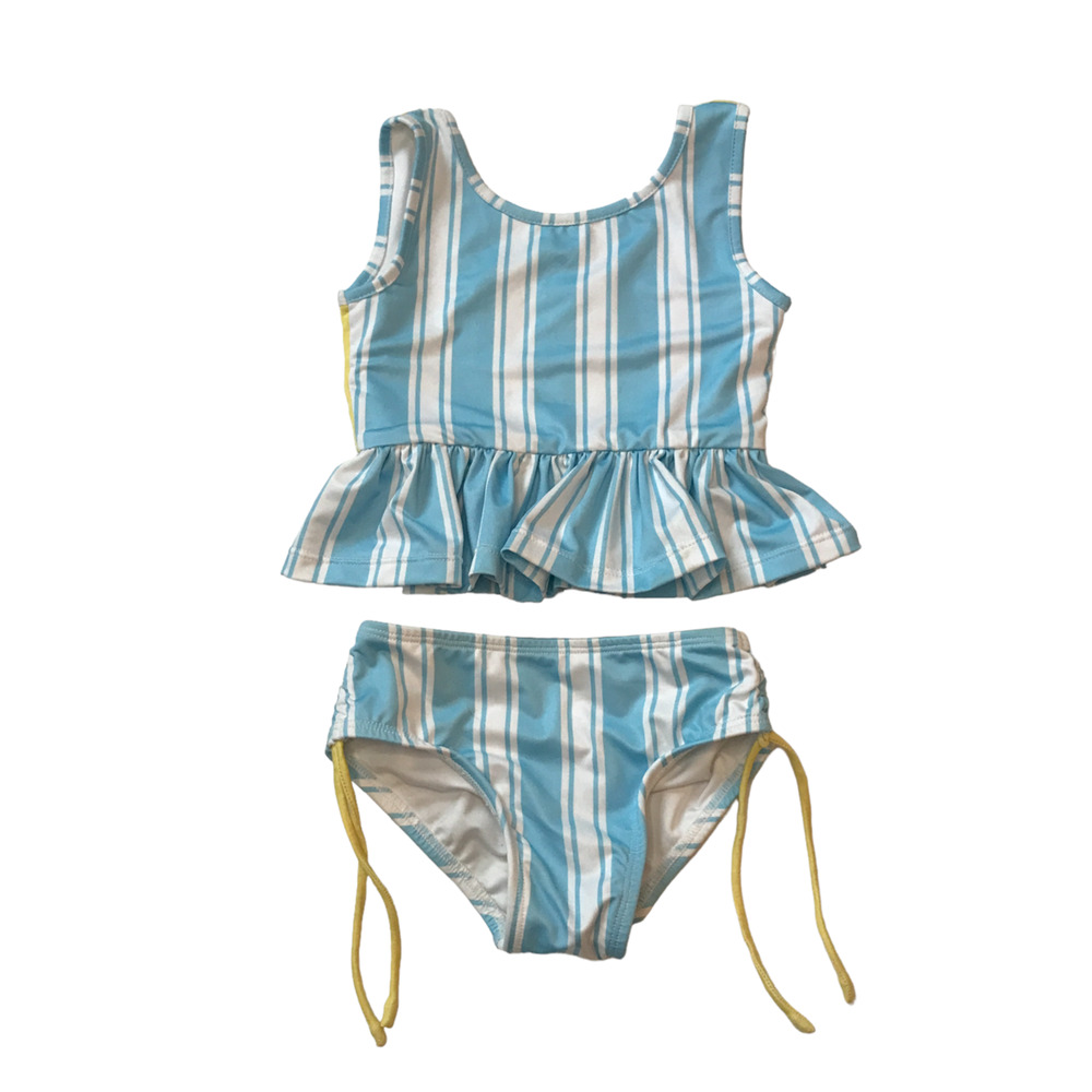 Wildling Well Dressed Wolf Striped 2-Piece Swimming Suit 24M